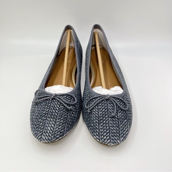 Aerosoles Women's Homerun Ballet Flats Blue Woven Ballet Flats Shoes Size 11 NEW - Picture 3 of 14
